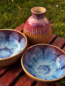 Miski Oceaniczne — detale szkliwienia i faktura